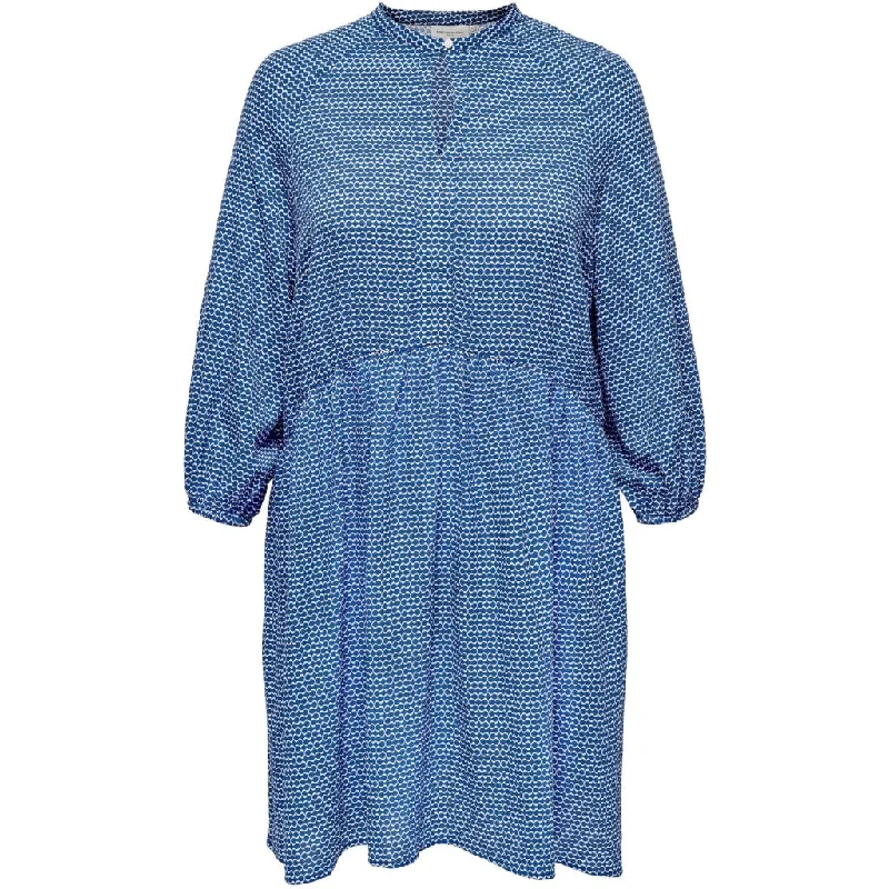 denim dressOnly Carmakoma Printed Dress in Blue