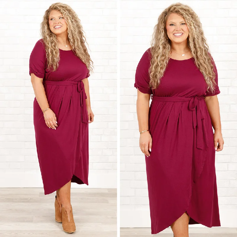 trendy bodycon dressI'm Speechless Dress, Dark Plum