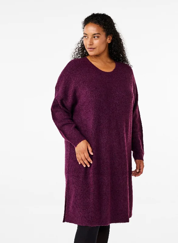 sleek dressZizzi Maya Knitted Dress in Purple