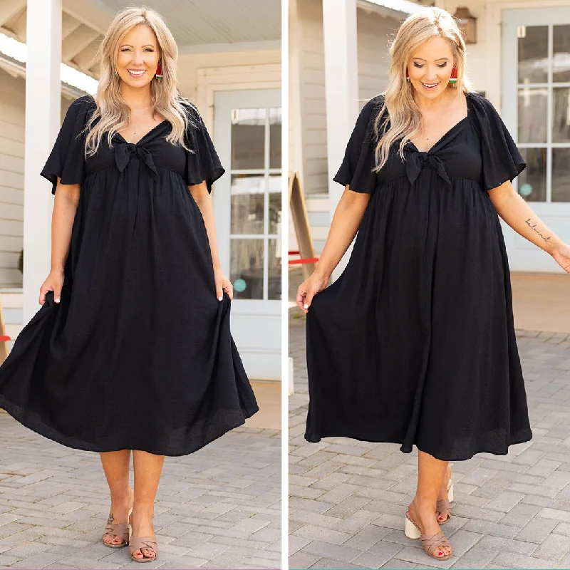 office dressSweet Lady Maxi Dress, Black