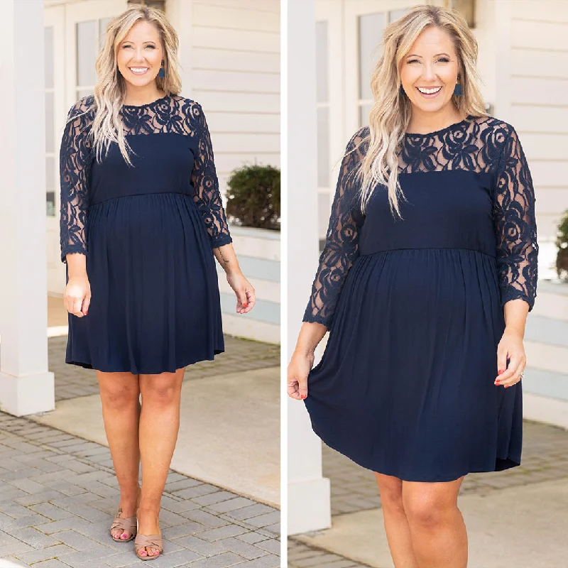 knit dressWeekend Memories Dress, Navy