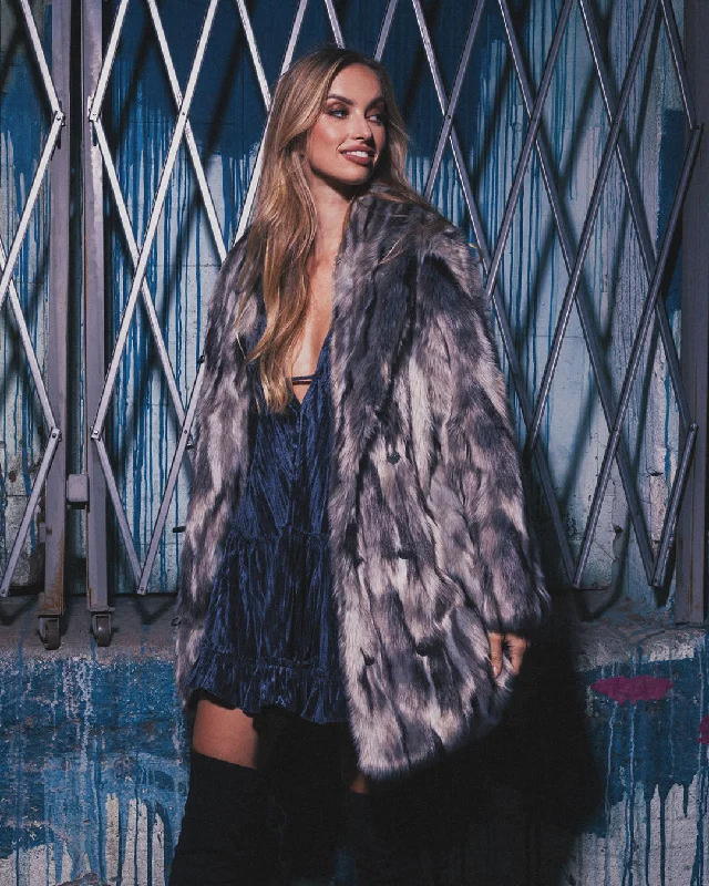 urban street coatWomen's Faux Fur Coat | Wild Rabbit