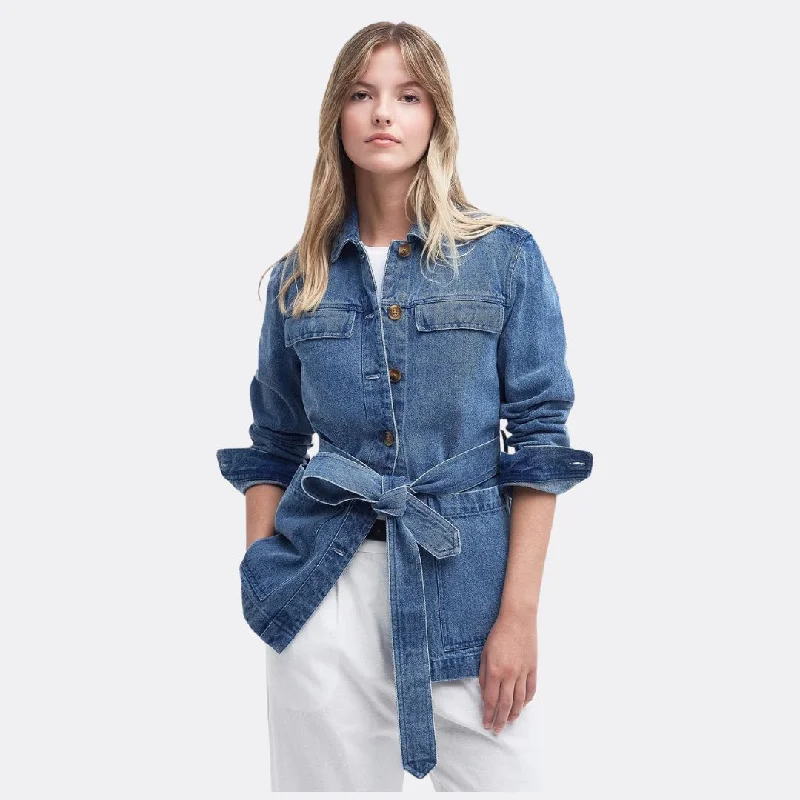 soft shell coatMacy Denim Overshirt (Indigo Chambray)