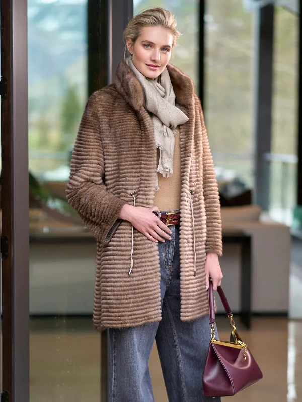 oversized coatAinsley Reversible Mink Coat