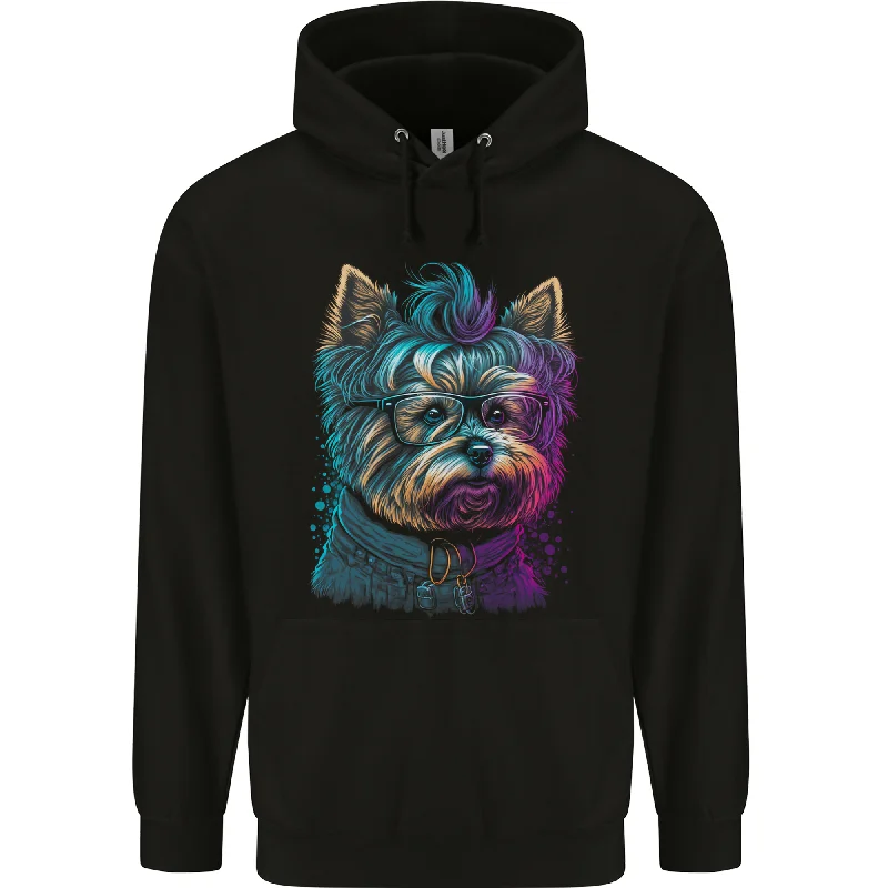 fashion hooded jacketA Cool Yorkie Yorkshire Terrier Female Dog Mens 80% Cotton Hoodie