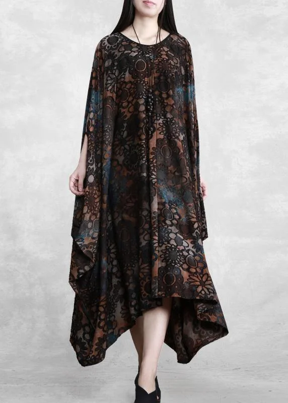 bohemian dressModern Chocolate Long Summer Dress