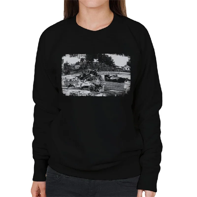 Motorsport Images Crash Between Lotus E20 Sauber C31 Women's Sweatshirt