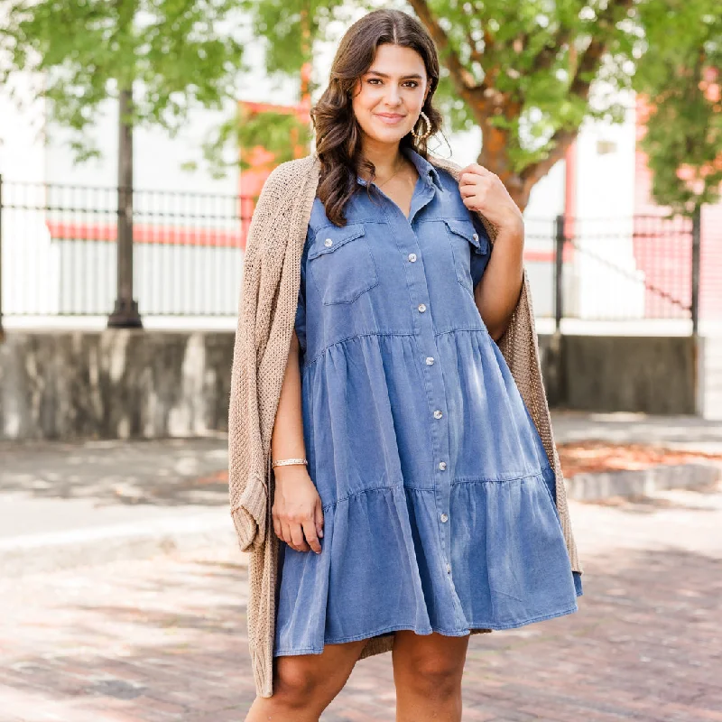 party-ready dressLost In A Daze Dress, Navy