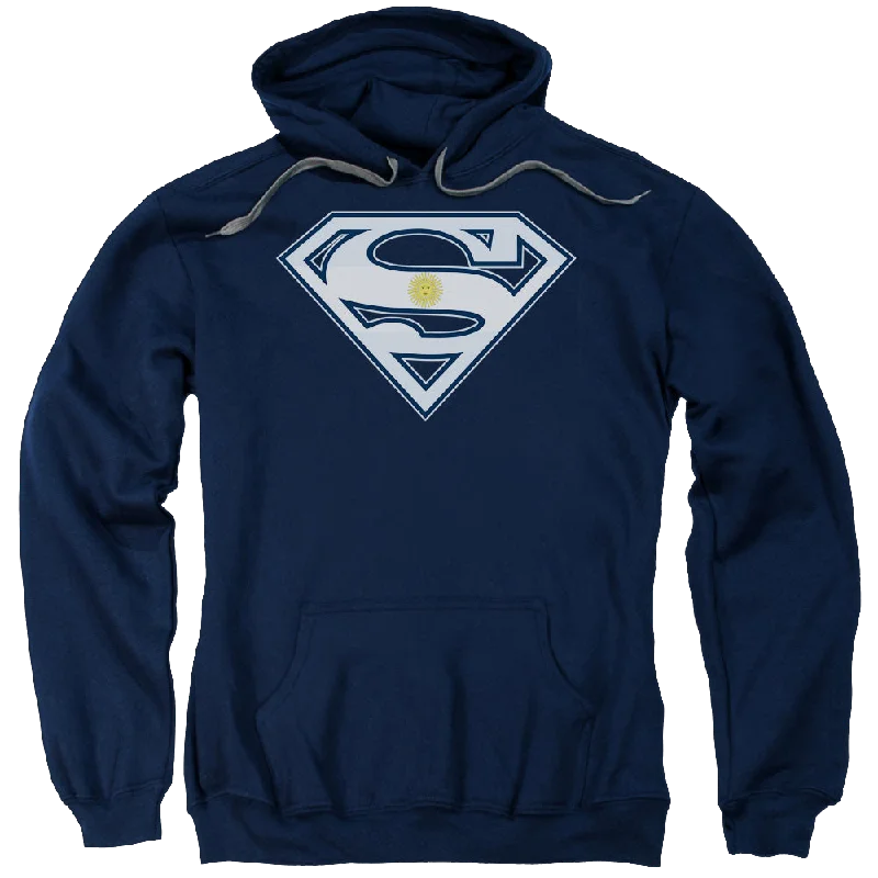 comfortable stylish hoodieSuperman Argentinian Shield - Pullover Hoodie