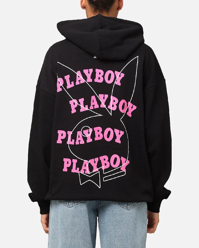 classic hoodiePlayboy Wavy Stack Hoodie Black