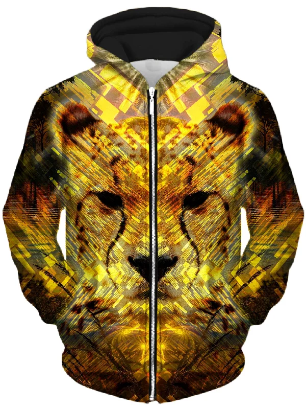 fitted hoodieCheetah Unisex Zip-Up Hoodie