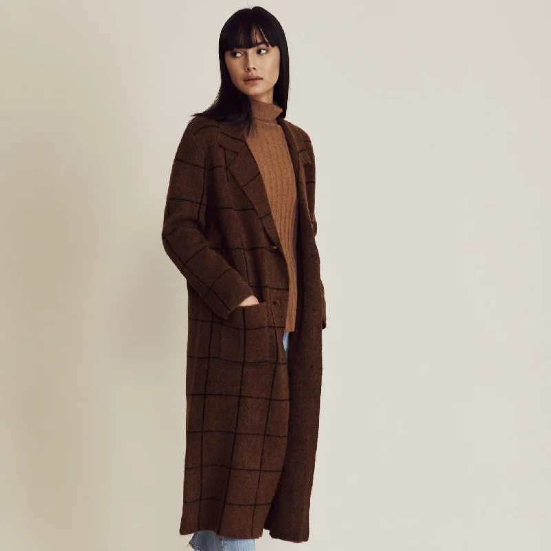 graphic coatBrita Coat (Butterscotch + Plaid)