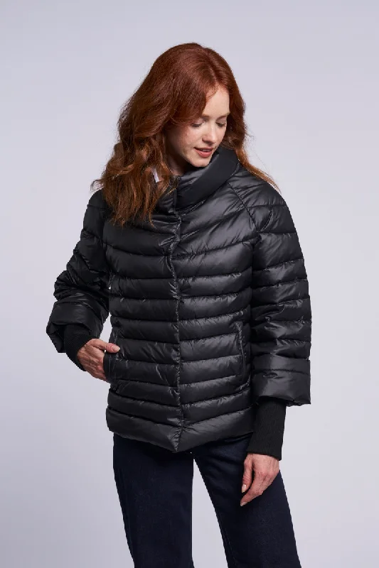 insulated winter jacket296 Down jacket long fashion knit cuff Holiday Special   $270