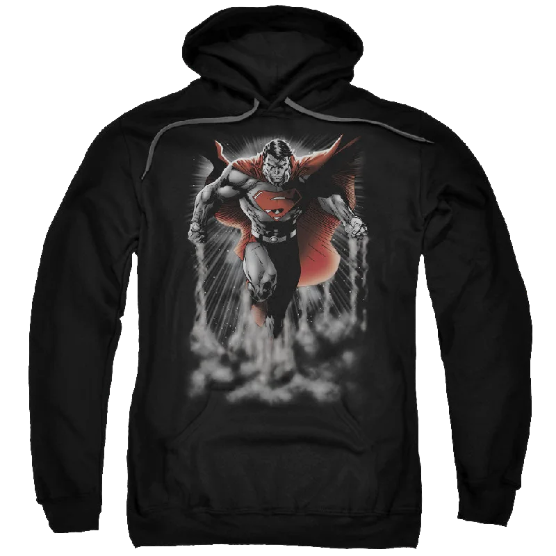 zippered hoodieSuperman Above The Clouds - Pullover Hoodie