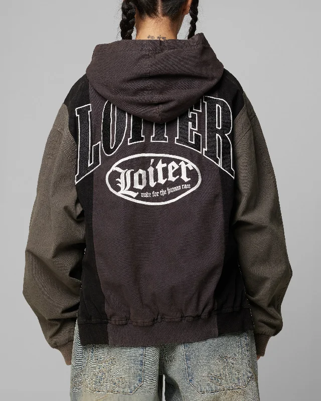 lightweight hoodieLoiter Splinter Hoodie Black/Charcoal