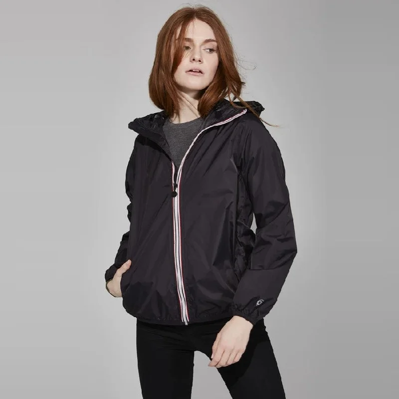 modern outerwearSloane Full Zip Packable Rain Jacket (Black)