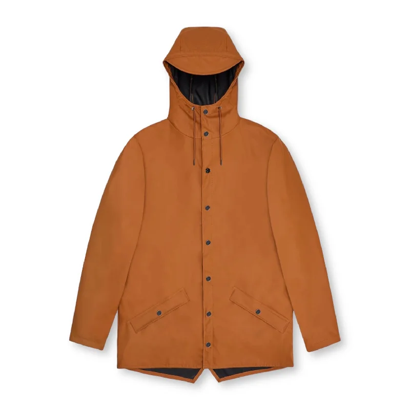 cozy wool-blend coatRains Jacket W3 Rust