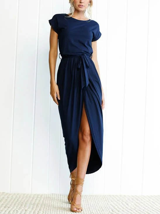 vintage dressJuliaFashion-Made For This High Slit Midi Dress