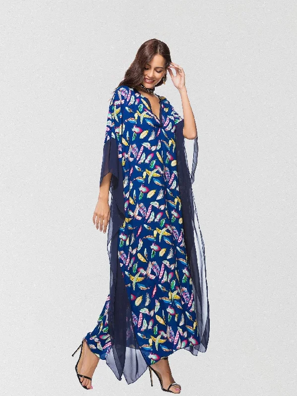 luxury dressJuliaFashion - 2024 Talk To Me Printed Maxi Dress