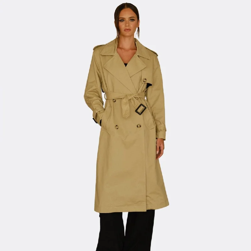 graphic coatAimee Coat (Tan)