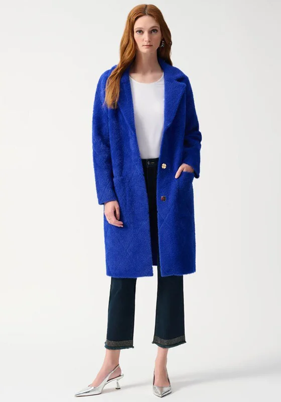 Joseph Ribkoff Faux Fur Coat, Blue