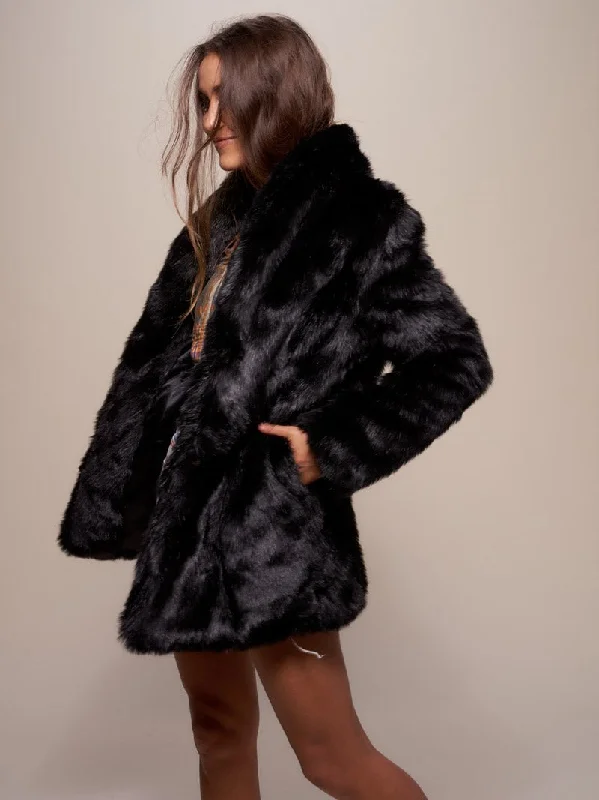 high-quality coatWomen's Faux Fur Coat | Black Panther