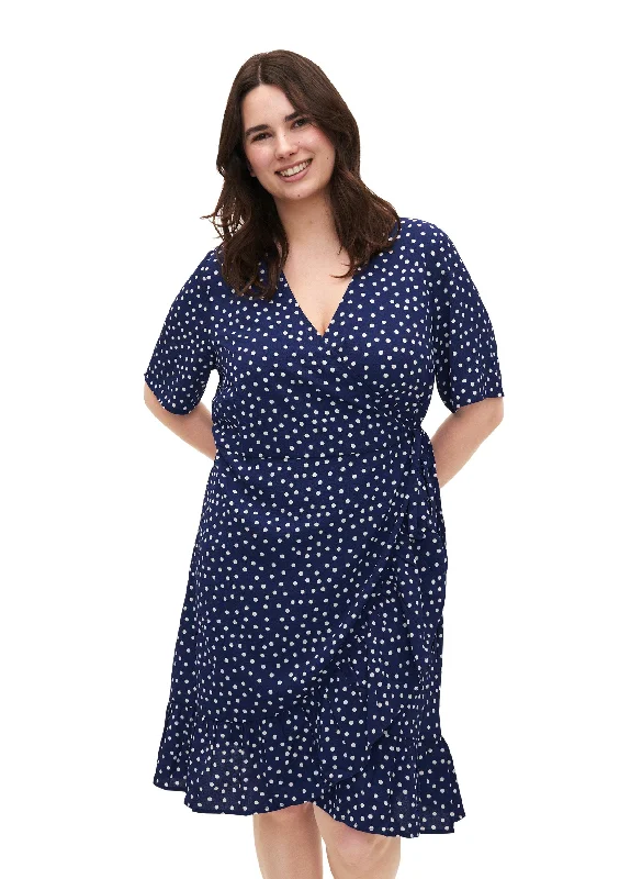 structured dressZizzi Anni Polka Dot Wrap Dress