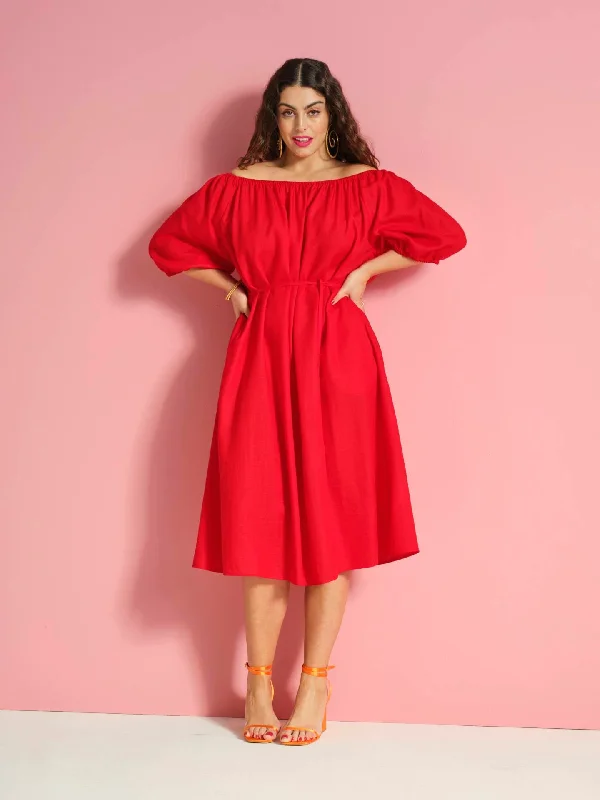 summer dressUlla Popken Dress in Red