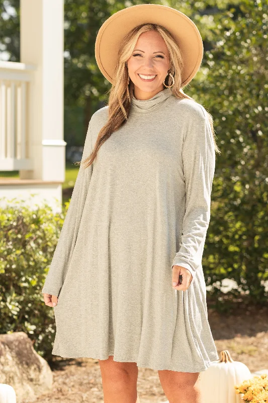 vintage dressKeeping Toasty Dress, Heather Grey