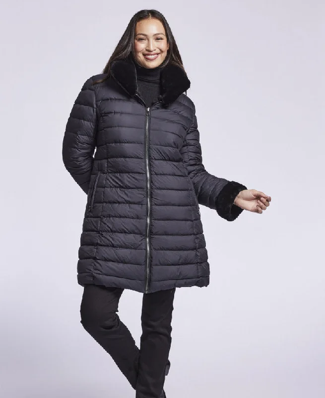 stylish peacoat3244 Goose down coat reverses to genuine shearling   SOLDOUT