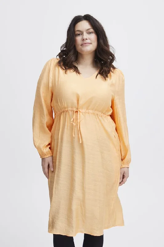 form-fitting dressSimple Wish Ariana Apricot Dress