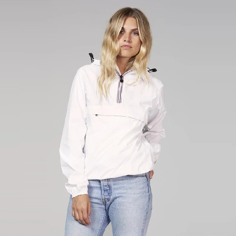 elegant coatAlex Quarter Zip Jacket (White)