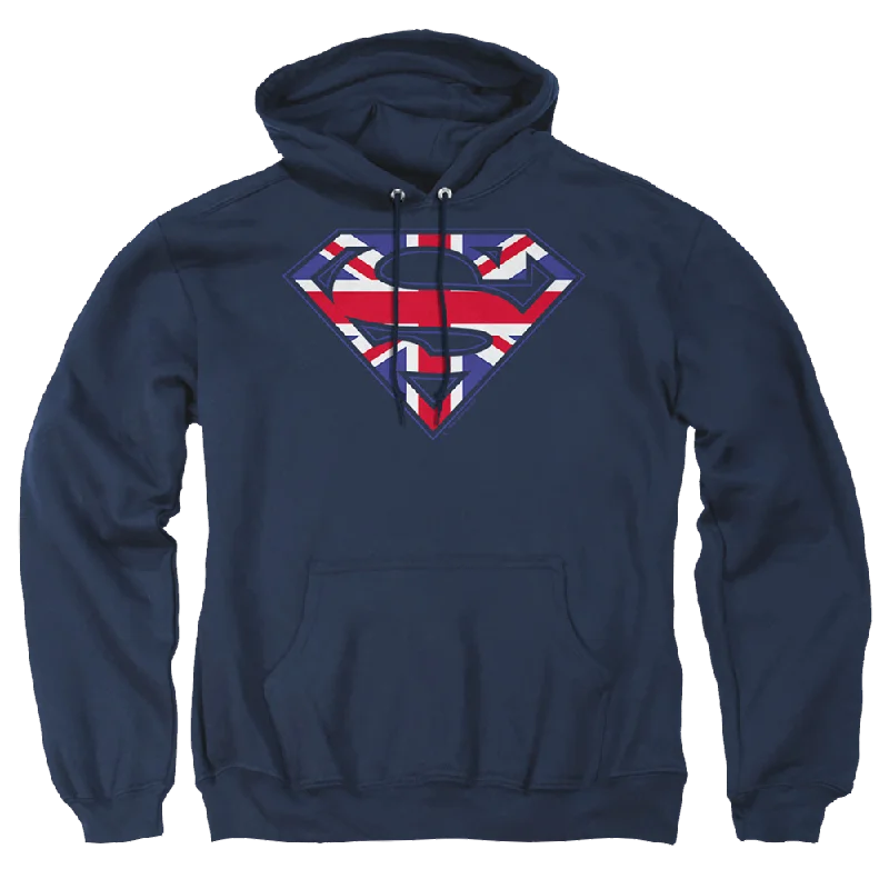 cool hoodieSuperman Great Britian Shield - Pullover Hoodie