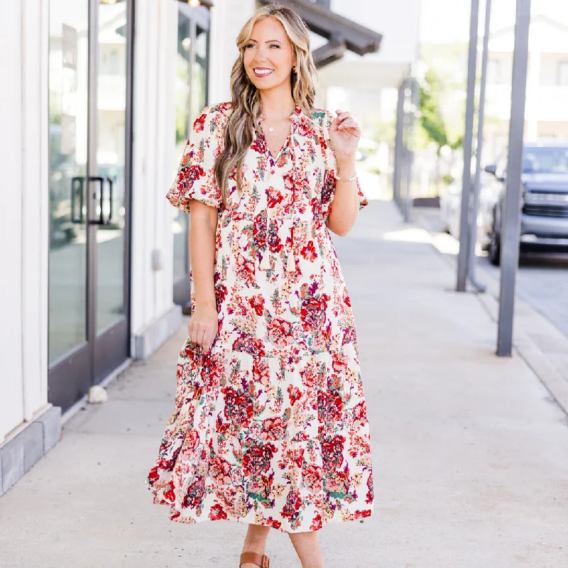 oversized dressAlways Grateful Midi Dress, Cream