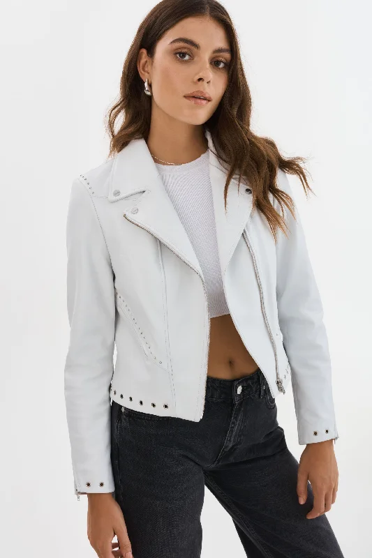 wool-blend coatIDETTA | Leather Biker Jacket