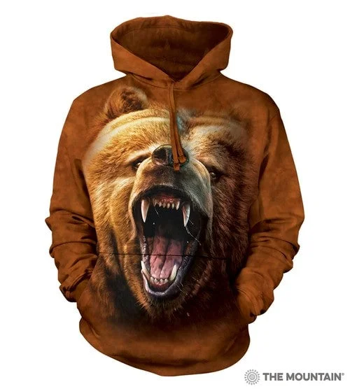 modern outerwearThe Mountain® Grizzly Growl Unisex Sweatshirt Hoodie