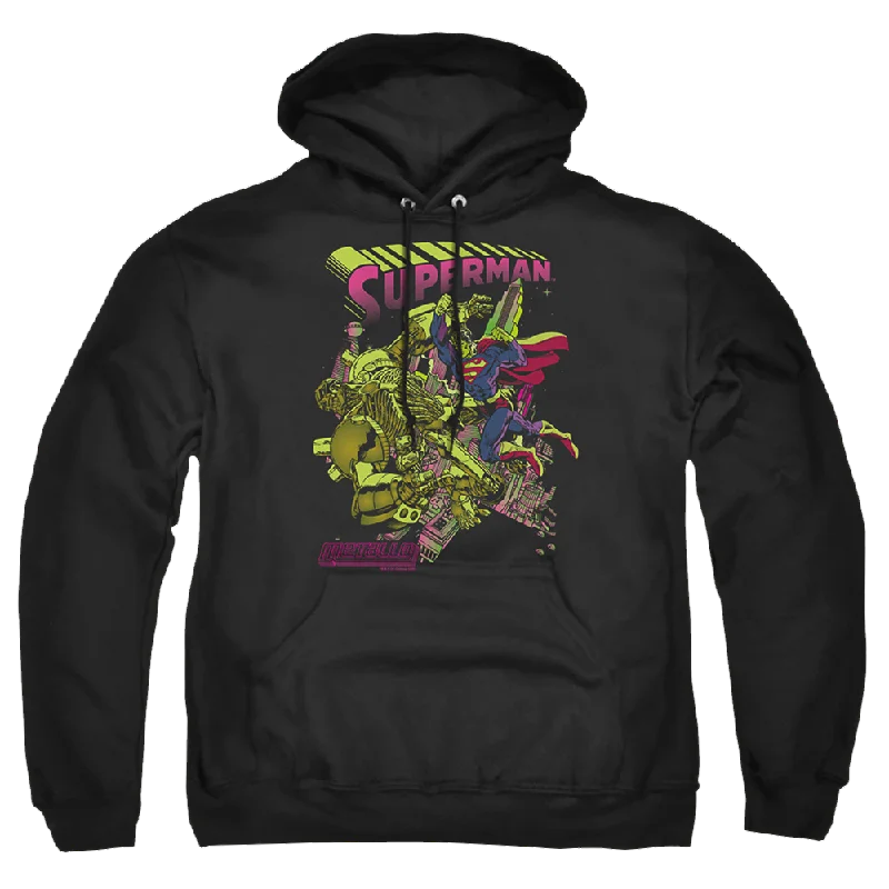 graphic hoodie with printSuperman Versus Metallo Blacklight - Pullover Hoodie