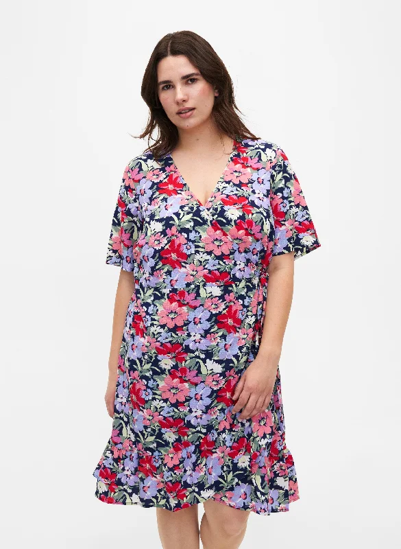 ruffle dressZizzi Anni Floral Wrap Dress