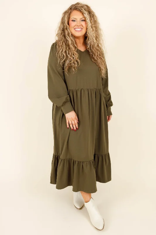 ashionable dressRemember The Past Dress, Green