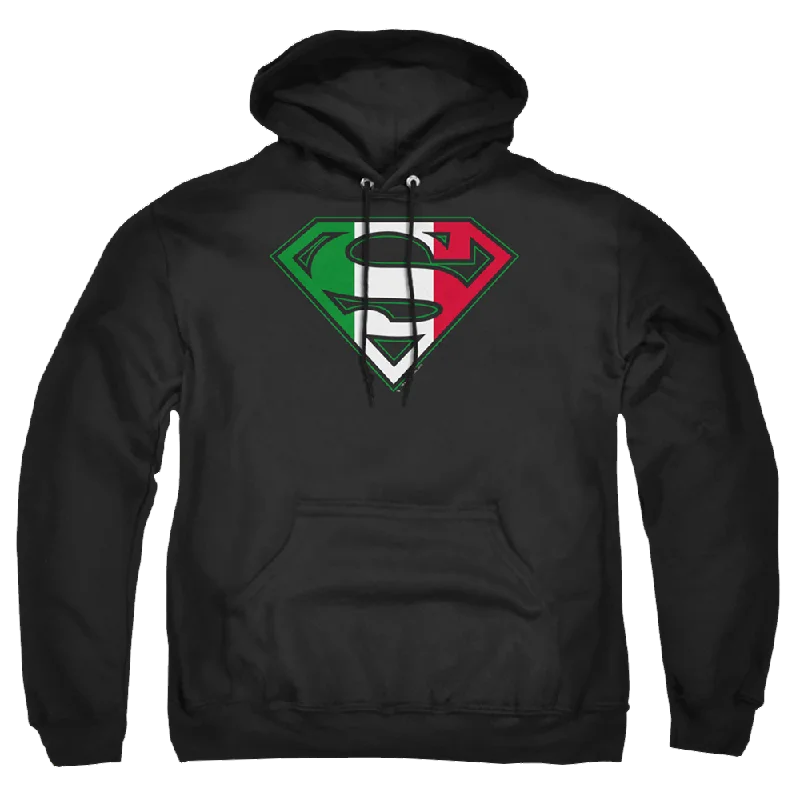 high-quality hoodieSuperman Italian Shield - Pullover Hoodie