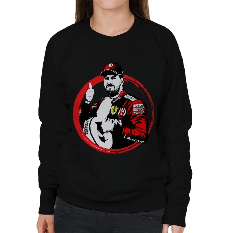 Motorsport Images Polesitter Sebastian Vettel Women's Sweatshirt