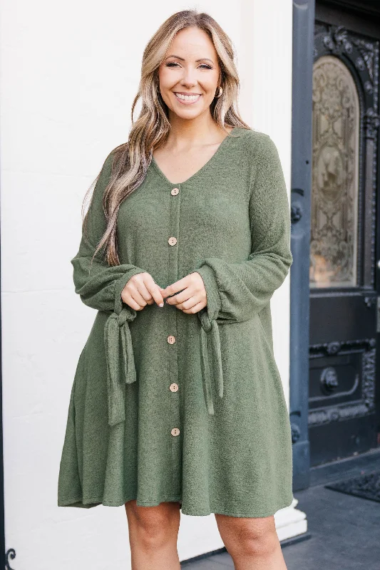 layered dressInspire To Affect Dress, Olive