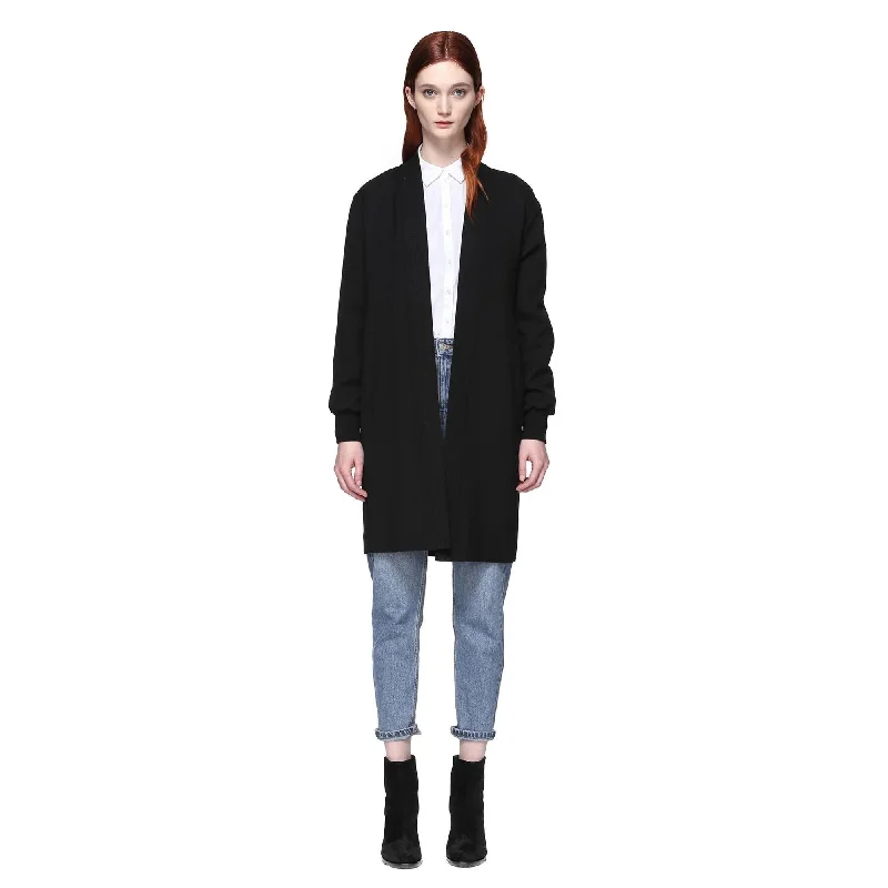 graphic coatJosephine Long Coat (Black)