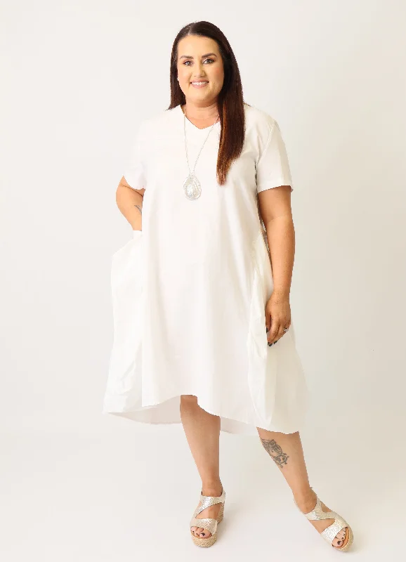 shift dressAvery Dress in White