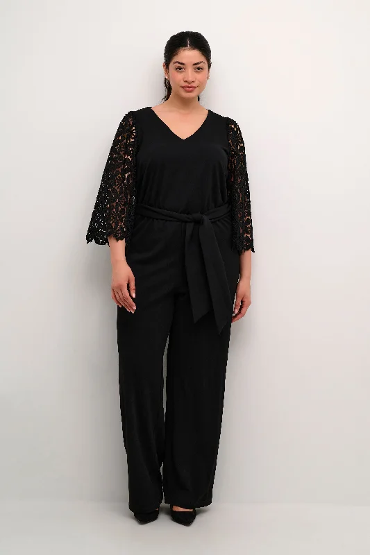 lace dressKaffe Curve Emma Jumpsuit in Black