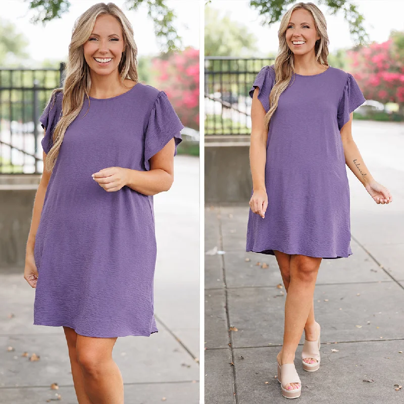 vintage-inspired dressSpringtime Craze Dress, Grape