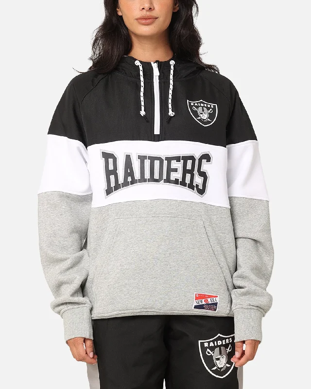 soft sports hoodieNew Era Las Vegas Raiders Quarter Zip Hoodie Black