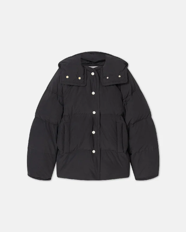 long-sleeve winter jacketJolyn - Tech Poplin Puffer Jacket - Off Black