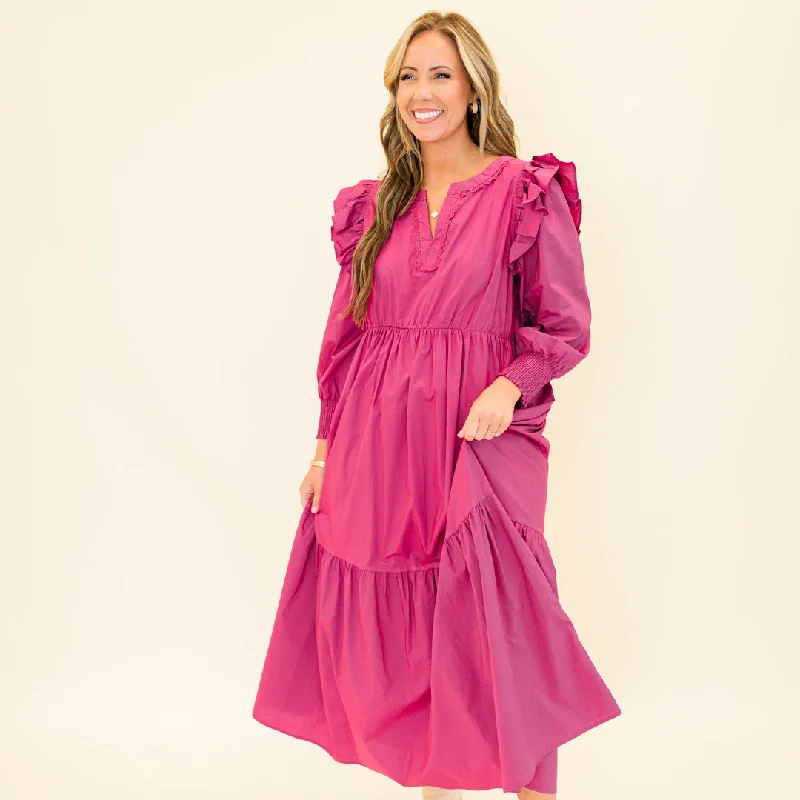 sleek dressJourney Of Us Maxi Dress, Pink