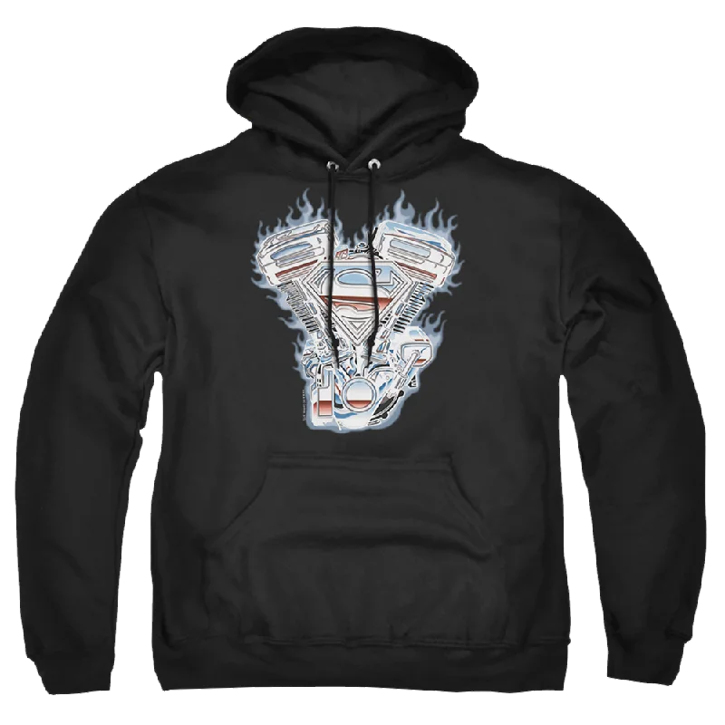 athletic hoodieSuperman V Twin Logo - Pullover Hoodie